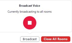 Broadcast voice stop icon.