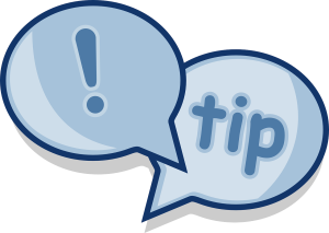 Speech bubble with tip